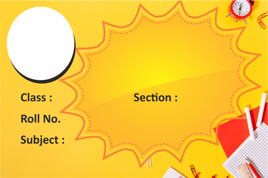 Positive Hope Sunny Bright Name Slips for School Notebooks (Pack of 36pcs)