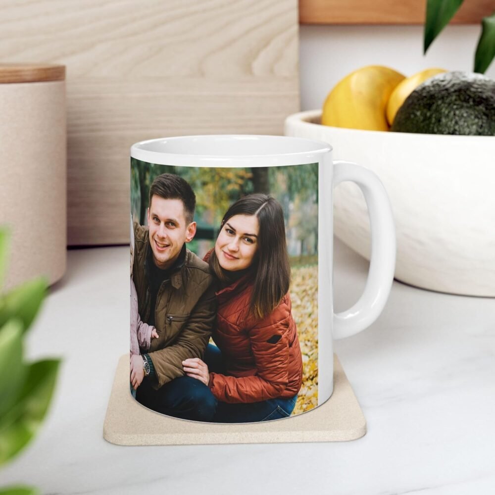 Customized Personalized Photo on Coffee MugCup for Gift - White Ceramic Mugs Name Gifts for Birthday 350 ml @ 149-